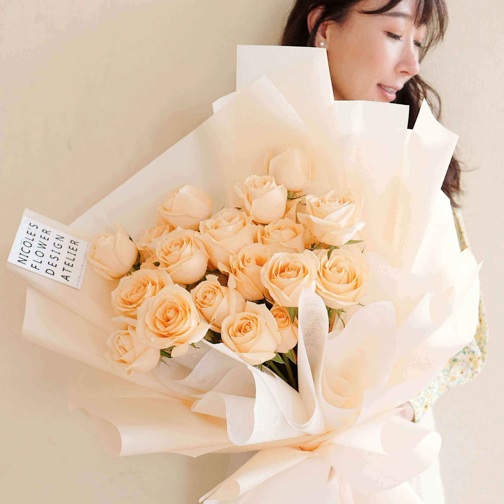 Ivory Roses flower bouquet